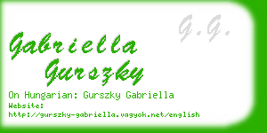 gabriella gurszky business card